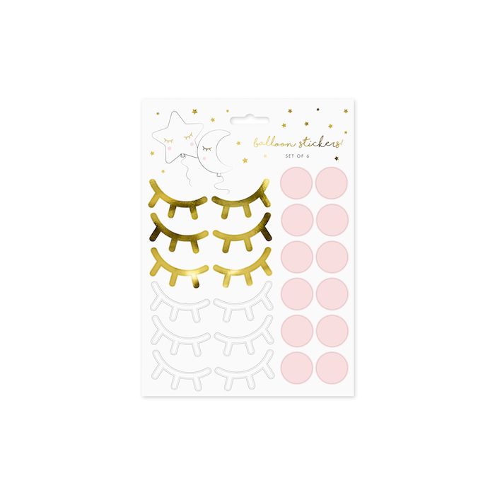 Little Star Ballon Stickers - 12 sets