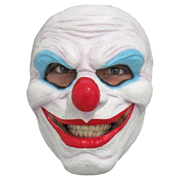 Griezelige glimlachende clownsmasker - onesize