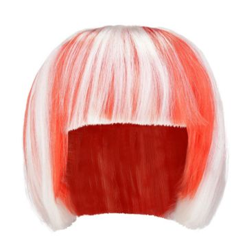 Denemarken Dames Pruik Rood-Wit