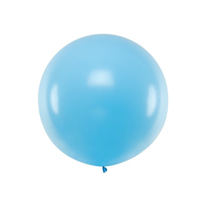 Enorme Pastel Luchtblauwe Ballon - 1 Meter