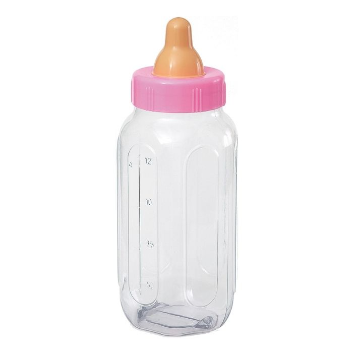 Fles voor babyshower Pink