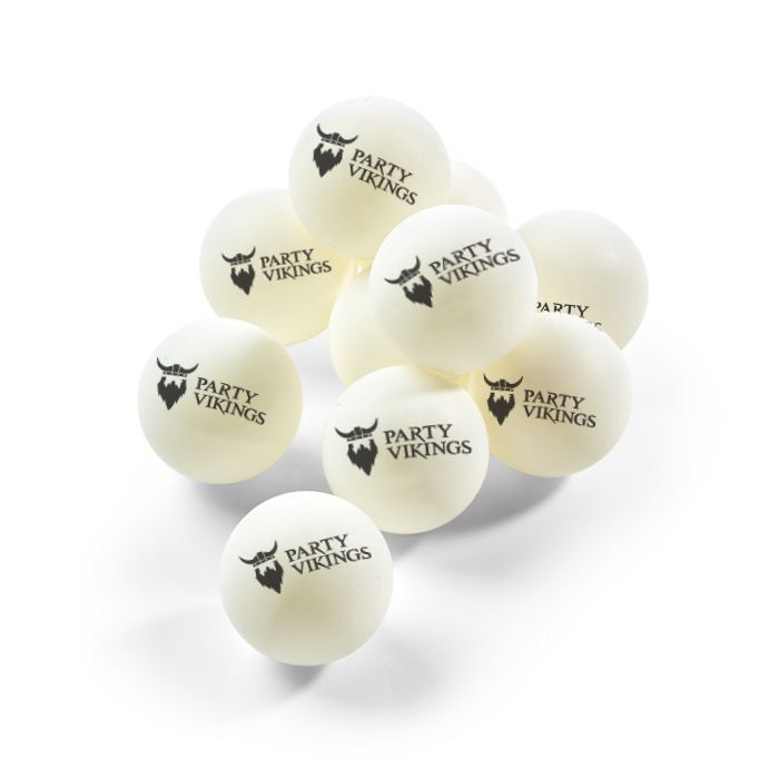 Tafeltennisballen 1-sterr 100x PartyVikings - Beer pong ballen