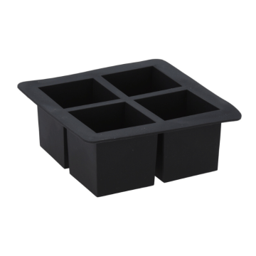 Rubberen ijsblokjesvorm voor 4x 6x6x6 cm ijsblokjes