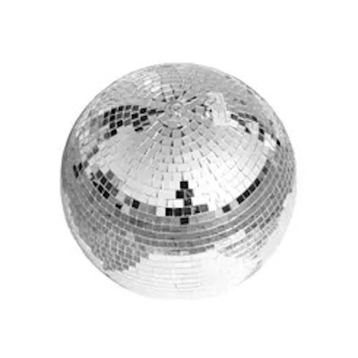 Discobal zilver - 30 cm inclusief haakje