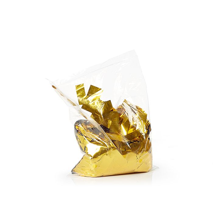 Gouden Confetti 1 kg metallic rechthoekig