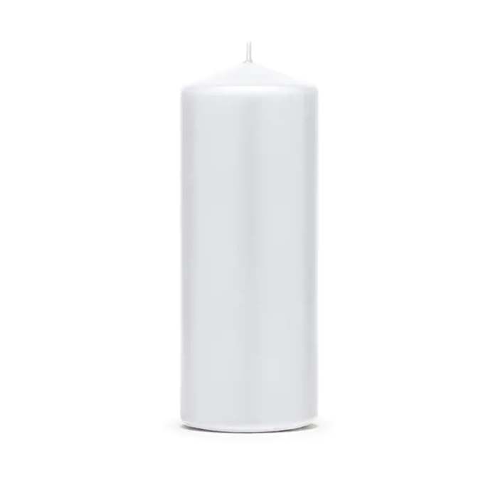 Matte Witte Kaarsen 6x - 15 x 6 cm
