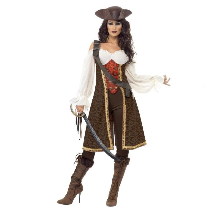 Piratenkapitein dames kostuum