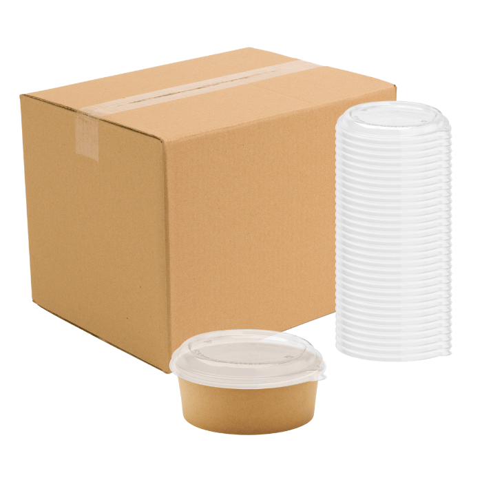 1200 ml deksel voor schaal 300x wegwerp papbowl