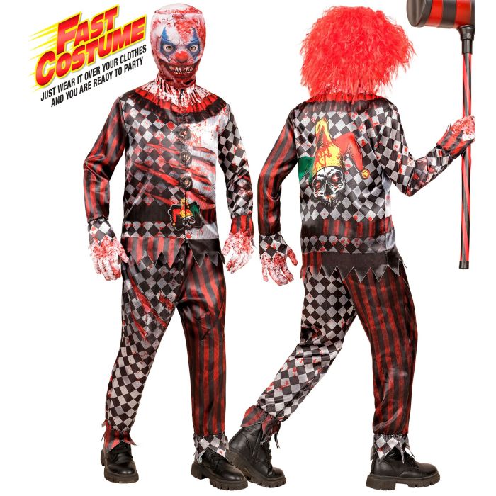Afschuwelijke clown kostuum voor kinderen met masker