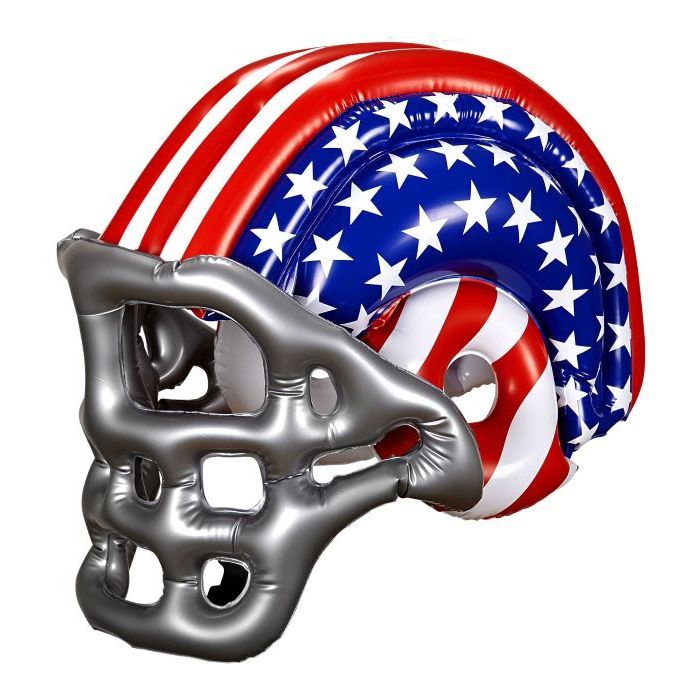 Opblaasbare Amerikaanse Voetbalhelm in Stars & Stripes