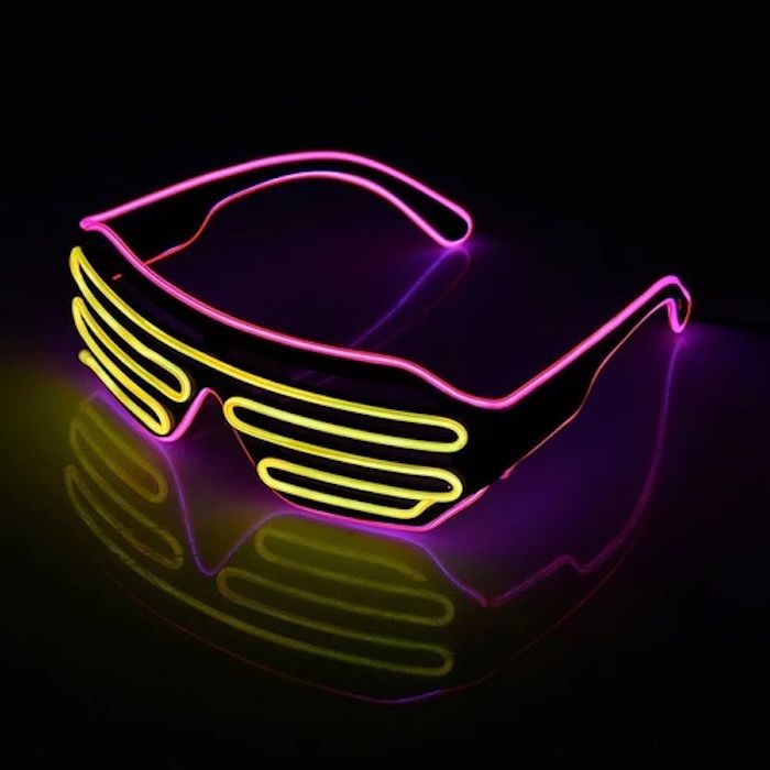 LED-brillen Pink en Geel