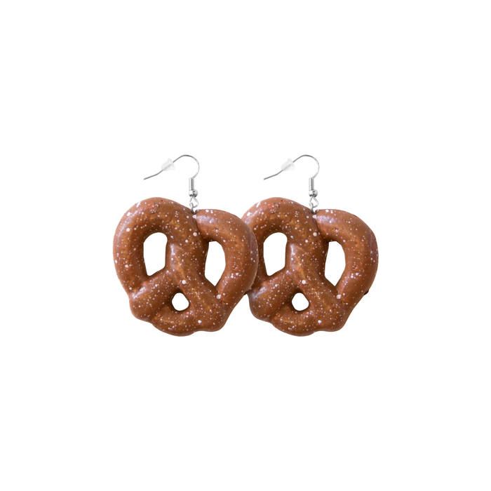 Oktoberfest pretzel kringle oorbellen 