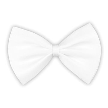 Witte vlinderstrik met elastiek - onesize