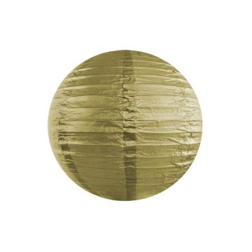 Gouden papieren lantaarn - Ø35 cm 