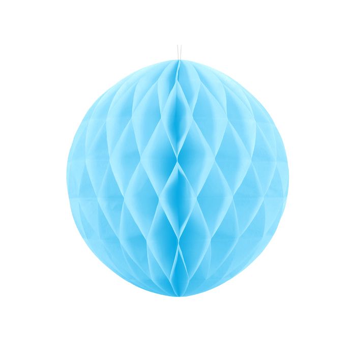 Honeycomb In Lichtblauw - 30cm