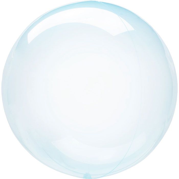 Blauw Kristal Transparante Folie Ballon 45-55 cm