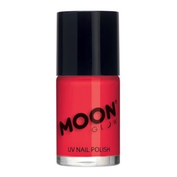 Neon UV nagellak intens rood Moon Creations - 14 ml 