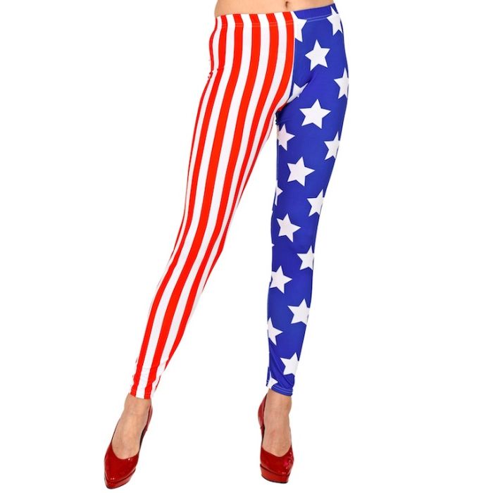 USA leggings met strepen en sterren