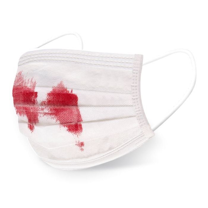 Bloedig mondmasker - onesize
