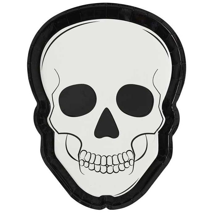 Skelethooftallerkens 8x
