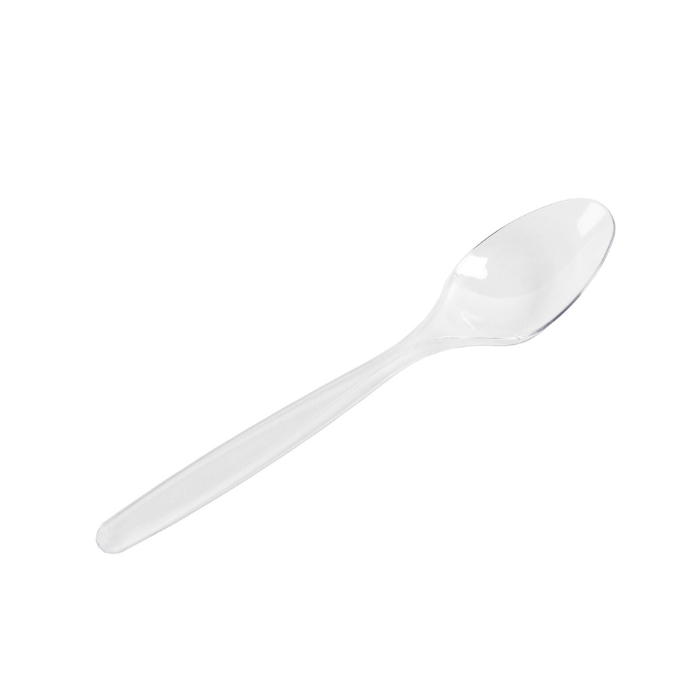 18 cm plastic lepel 20x transparant