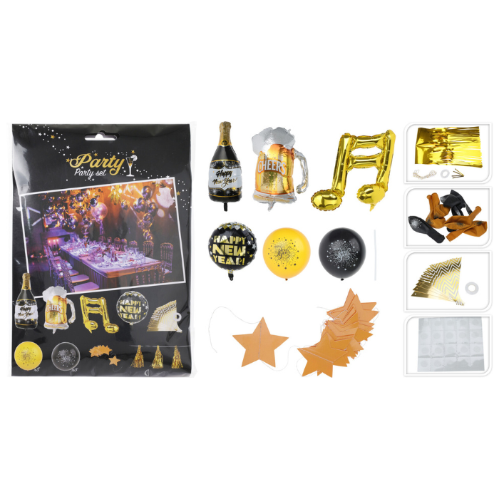 Oud en Nieuw decoratiepakket met 20 stuks