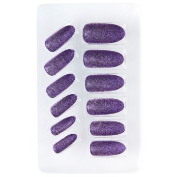Lila Valse Nagels Zelfklevend