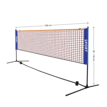 Voetbal tennis net / Volley net 5 meter