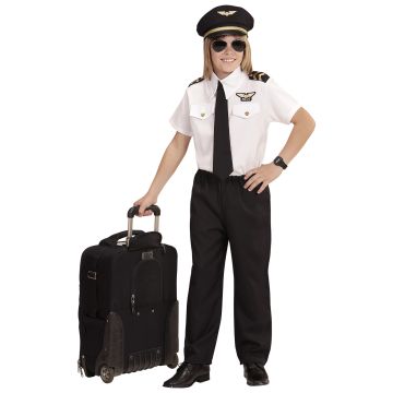 Pilotenkostuum voor jongens - 4 delig