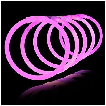 Roze kniklichtjes 100x - Zelflichtende armbanden