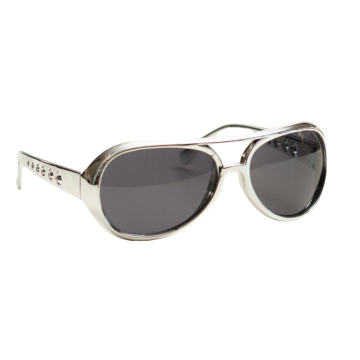 Elvis zonnebrillen zilver