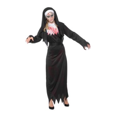Zombie nonne kostuum