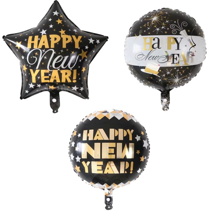 Nieuwjaarsballonnen 3x