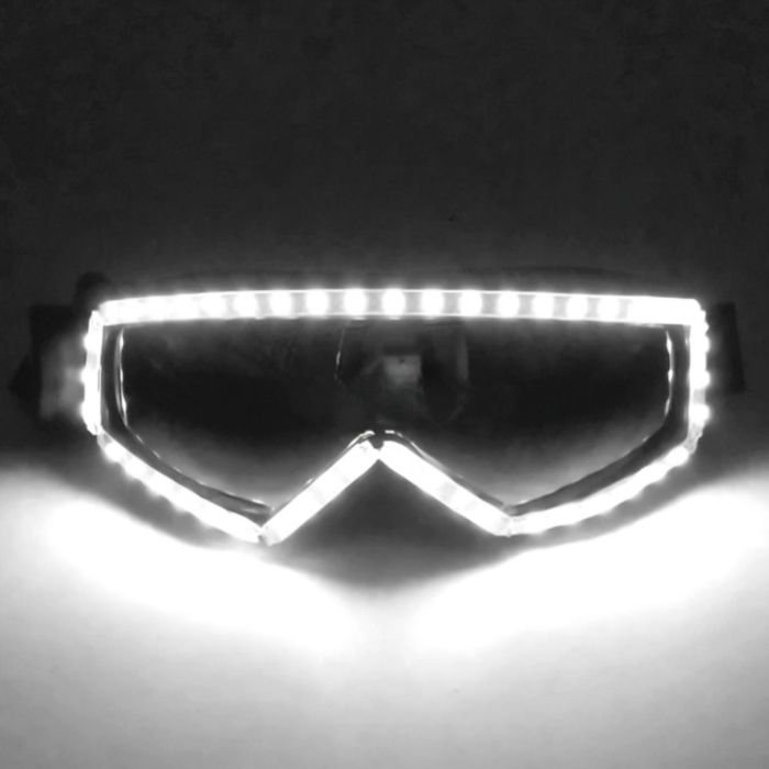 LED brillen neon wit