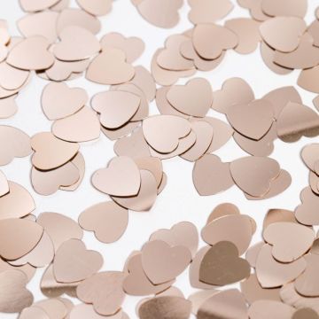 Roségouden hart confetti - 14 g