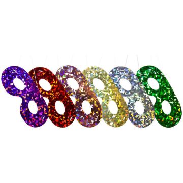Holografische oogmaskers 6x - 21x7,5 cm