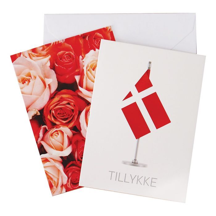 Tillykke kaart met envelop 