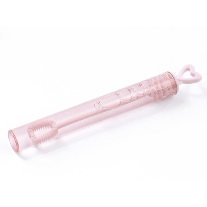 Zeepbellenbuisje Met Hart Handvat Roze - 10 cm
