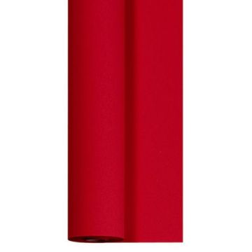 Rode tafelkleed deluxe stofachtige materiaal 1,2 x 25 meter 