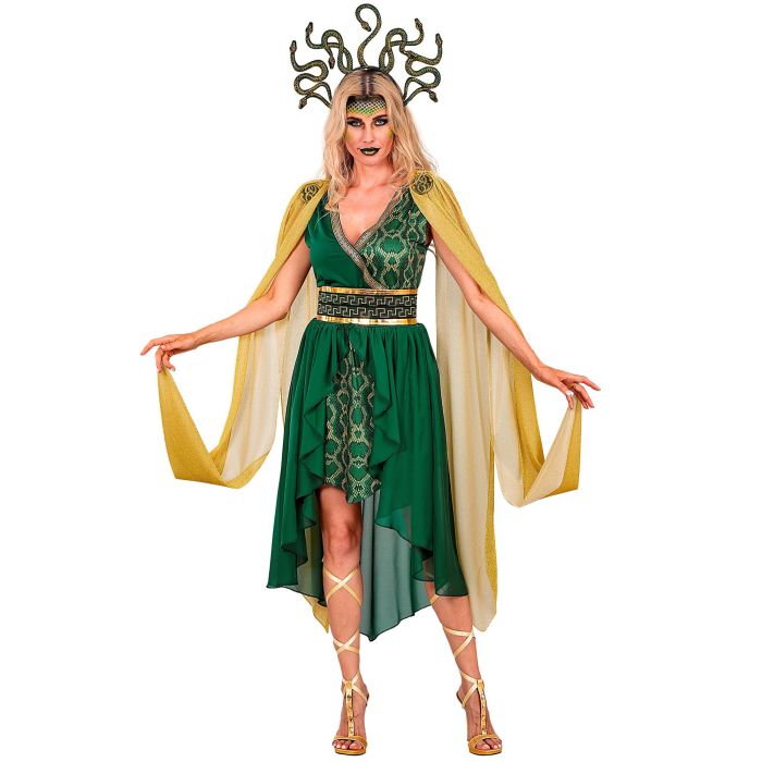 Medusa godin kostuum met slanghaar