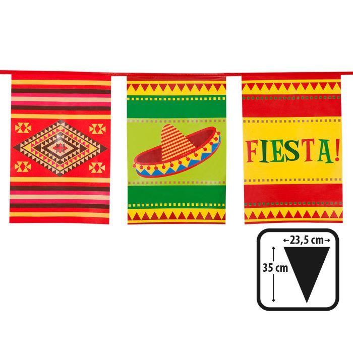 Mexicaanse fiesta plastic slinger - 10 m