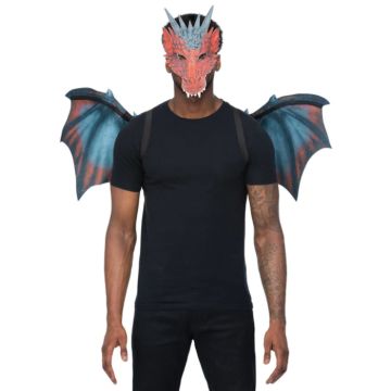 Rood draken kostuum – one size