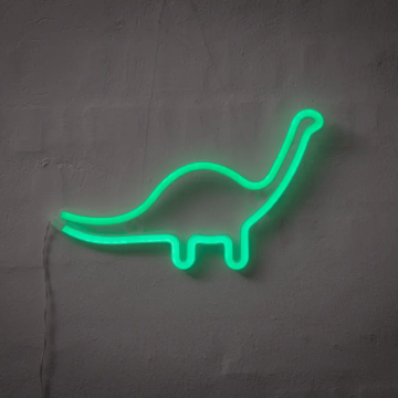 Dinosaur neon LED bord - 23x30 cm