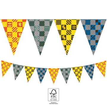 Harry Potter® vlaggenlijn papier - 2,3 meter