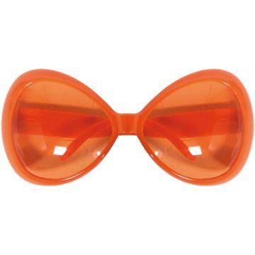 Leuke oversized brillen oranje 