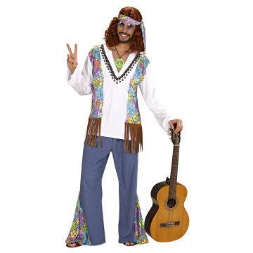 Woodstock hippie-kostuum voor heren