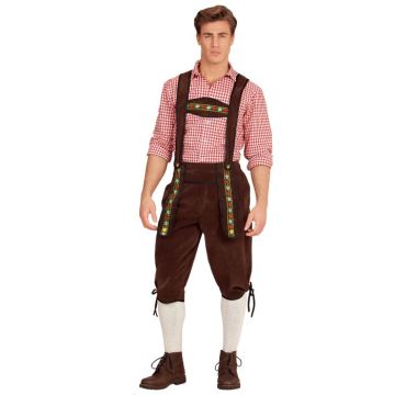 Tiroolse lederhosen broek bruin