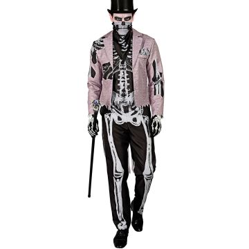 Skeletbridegroom kostuum voor mannen