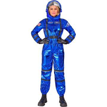 Blauw astronautenkostuum voor dames