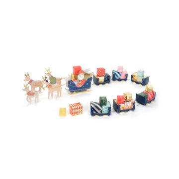 Kerstaatventskalender kerstmans slee 